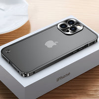 Handyhülle Aluminium Bumper Slim Schutz Case - Schwarz