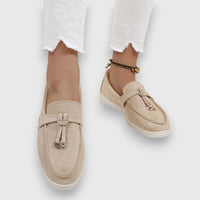 Gerda | Damen Loafer Fußgewölbestütze Gepolstert – Komfort Loafer Support 2026 - Beige