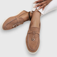 Gerda | Damen Loafer Fußgewölbestütze Gepolstert – Komfort Loafer Support 2026 - Braun