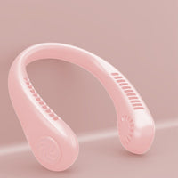 Nackenfächer Frauen Tragbarer Ventilator Hals Kühlung - Rosa