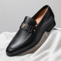 Niklas | Herren Exklusive Leder Loafer - Schwarz