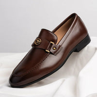 Niklas | Herren Exklusive Leder Loafer - Braun