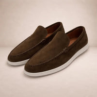 Niklas | Herren Lässige Slip-On Leder Loafer - Braun