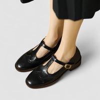 Olivia | Orthopädische Mary-Jane Schuhe - Schwarz