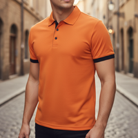 Lennart | Herren Kurzarm Poloshirt Regular Fit - Orange