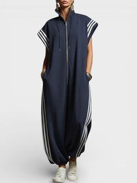 Shelena – Eleganter Urbaner Overall - Blau