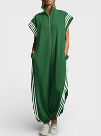 Shelena – Eleganter Urbaner Overall - Grün