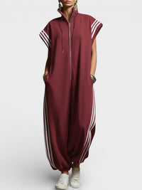 Shelena – Eleganter Urbaner Overall - Rot