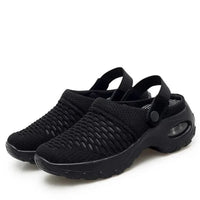 Orthopädische Clogs Damen Leichte Hausschuhe Garten Schuhe - Schwarz