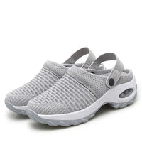 Orthopädische Clogs Damen Leichte Hausschuhe Garten Schuhe - Grau