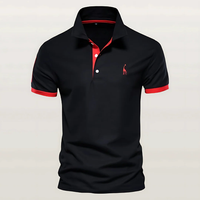 Oskar | Herren Poloshirt Klassisch - Schwarz