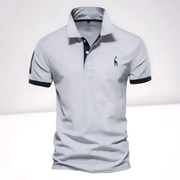 Oskar | Herren Poloshirt Klassisch - Grau