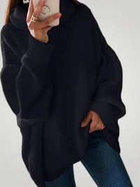 Alma | Oversized Damen-Strickpullover - Schwarz
