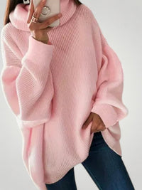 Alma | Oversized Damen-Strickpullover - Rosa