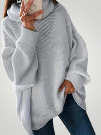 Alma | Oversized Damen-Strickpullover - Grau