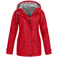 Merlia - Wasserdichte Jacke für Damen - Rot