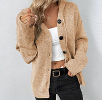 CARA – Luxuriöse Strickjacke für Damen - Khaki