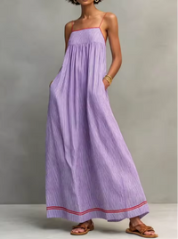 Janne | Sommer-Maxikleid - Lila