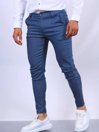 Penn | Herren Slim Fit Chinohose mit Stretch - Königsblau