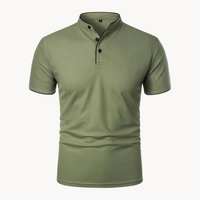 Percival | Herren Poloshirt mit Stehkragen Kurzarm - Grün