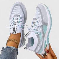 Philomena | Damen Orthopädische Mesh Sneaker - Türkis