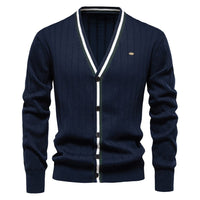 Sam - Elegante Strickjacken für Herren - Dunkelblau