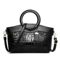 Frances | Damen Klassische Heritage Leder Schultertasche – Klassische Leder Schultertasche - Black