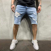 Finn | Lässige Denim Shorts für Herren Freizeit - Blau