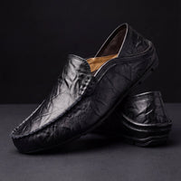 Elias | Bequeme Slip-On Polster-Loafers für stilvolle Auftritte - Schwarz