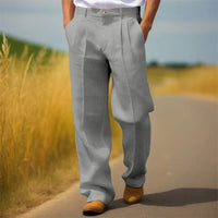 Alexander | Herren Lässige Relaxed Fit Arbeitshose - Grau