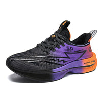 Leichte, atmungsaktive Laufschuhe für Herren – stylische Outdoor-Schuhe - Schwarzviolett
