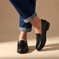 Ragna | Klassische Penny Loafer - Schwarz