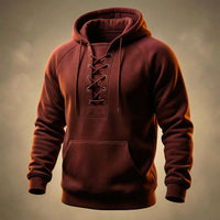 Paulus - Hochwertiger Baumwoll Kapuzenpullover - Rot