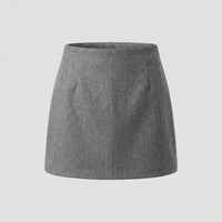 Sandra | Damen A-Linien Minirock Überlappend – A-Linie Mini Rock Wickel 2026 - Grau