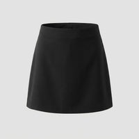 Sandra | Damen A-Linien Minirock Überlappend – A-Linie Mini Rock Wickel 2026 - Schwarz