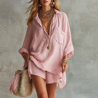Rosina | Damen Zweiteiler Set - Rosa