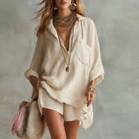 Rosina | Damen Zweiteiler Set - Khaki
