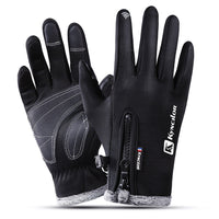 Touchscreen-Handschuhe mit rutschfestem Material, wasserdicht und winddicht - Schwarz