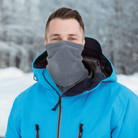 CozyGuard™ Thermo Halswärmer mit schützendem Bandana-Design - Grau