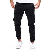 Schmale Cargo-Jogger-Hose für Herren - Schwarz