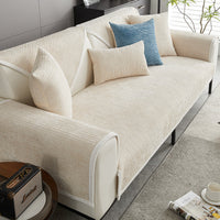 Sofa Bezug Chenille Waschbar Haustierfreundlich - Beige