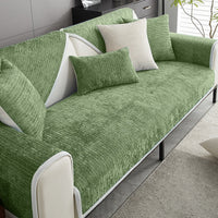 Sofa Bezug Chenille Waschbar Haustierfreundlich - Grün
