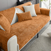 Sofa Bezug Chenille Waschbar Haustierfreundlich - Orange