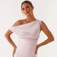 Julia | Damen Festlich Langes Hochzeitsgast Maxikleid - Rosa