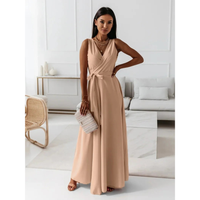 Selma | Elegantes Wickel Maxikleid - Khaki