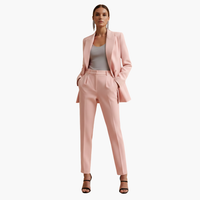 Seraphima | Damen Blazer Anzug Set mit Hose - Rosa