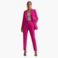 Seraphima | Damen Blazer Anzug Set mit Hose - DunkelRosa