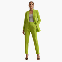 Seraphima | Damen Blazer Anzug Set mit Hose - Olivgrün