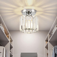 Moderne Deckenlampe Flur LED Deckenleuchte Rund Schwarz - Silber