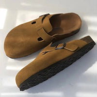 Damen Sandalen Schlupfclogs Alltag - Braun